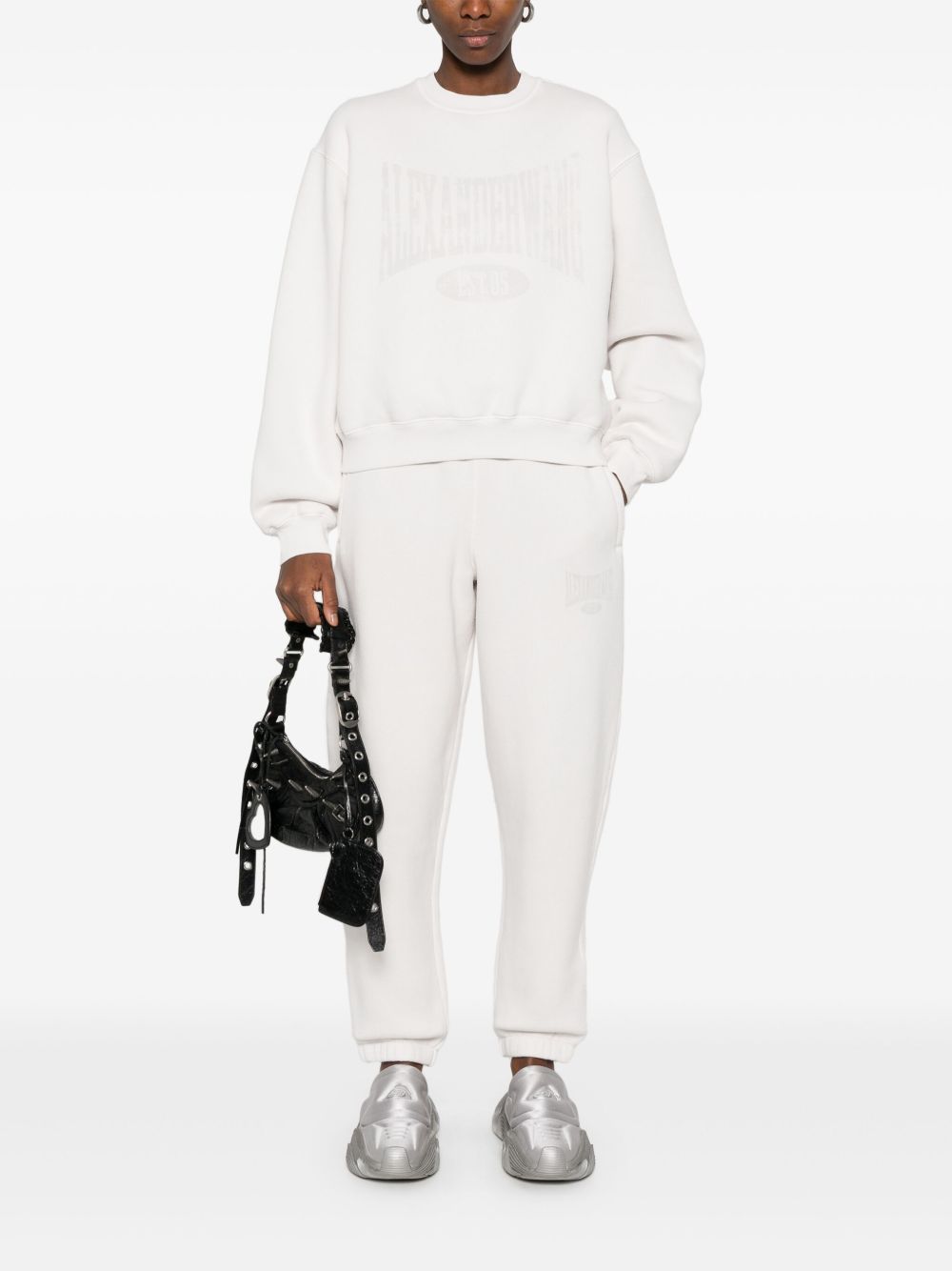 White logo-detail sweatshirt Alexander wang - women